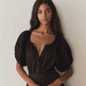 Doen June Top in Black, size S